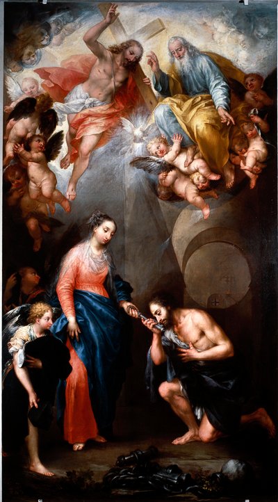 Die Jungfrau erscheint dem Heiligen Hieronymus Emilian von Andrea Celesti