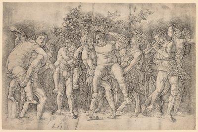 Bacchanal mit Silenus von Andrea Mantegna