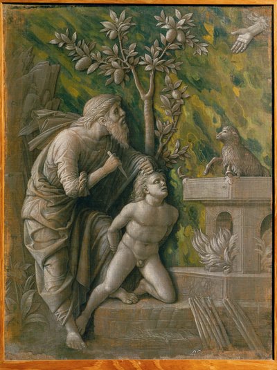Das Opfer Isaaks von Andrea Mantegna