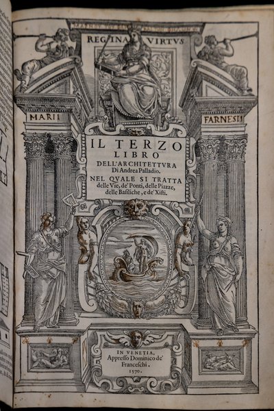 Seite des dritten von vier Bänden über Architektur von Andrea Palladio