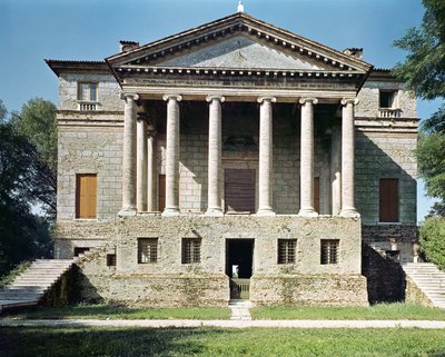 Ansicht der Hauptfassade, erbaut 1559-60 von Andrea Palladio