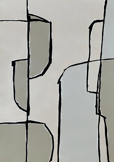 Neutrale abstrakte Formen von Andrea Reichhart