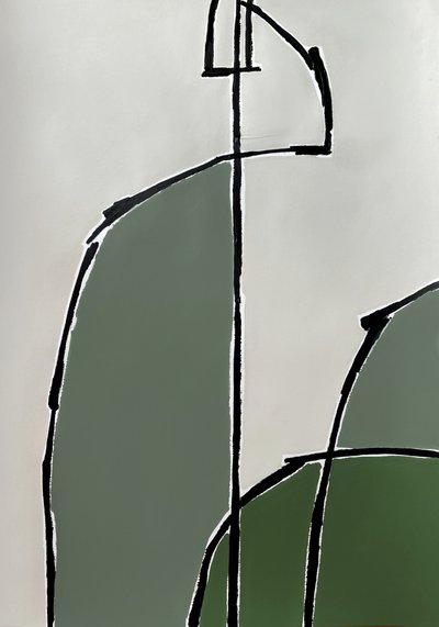 Organische grüne Formen von Andrea Reichhart