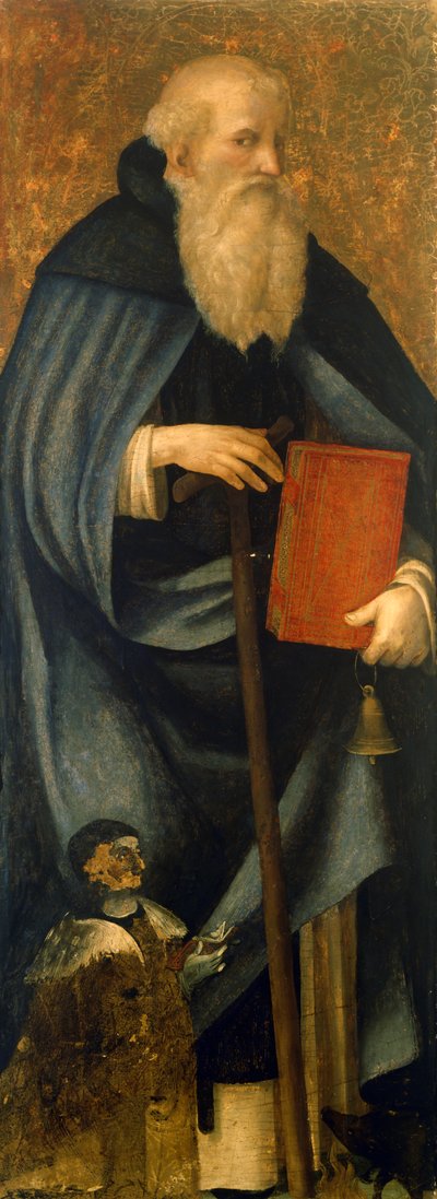 Heiliger Antonius Abt oder Antonius der Große und Klient Francesco Caracciolo von Andrea Sabatini