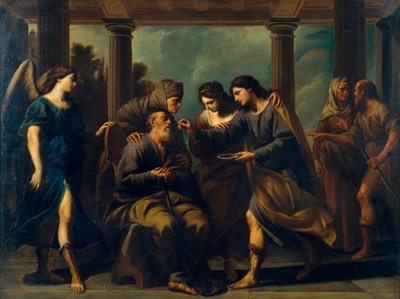 Tobias heilt die Blindheit seines Vaters von Andrea Vaccaro