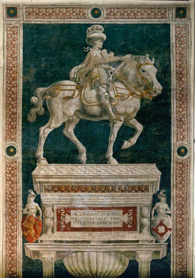 Condottiere Niccolò da Tolentino von Andrea del Castagno