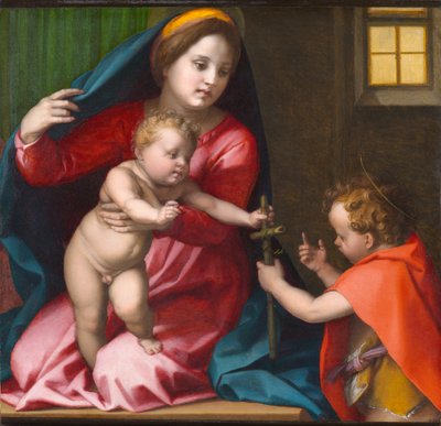 Madonna mit Kind und Johannes dem Täufer von Andrea del Sarto