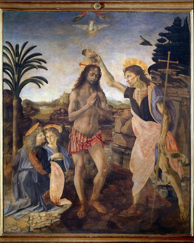 Die Taufe Christi von Andrea del Verrocchio