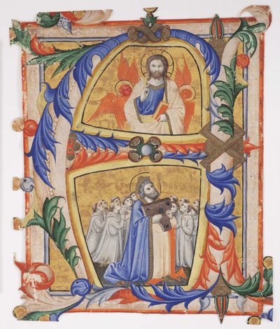 Christus erscheint David und einer Gruppe von Kamaldulensermönchen, 1390-1410 von Andrea di Bartolo