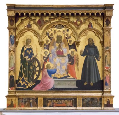 Madonna des Cintola mit der heiligen Katharina und Franziskus von Andrea di Giusto Manzini