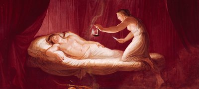 Liebe verletzt Psyche, von Andrea Appiani, Fresko von Andrea the Elder Appiani