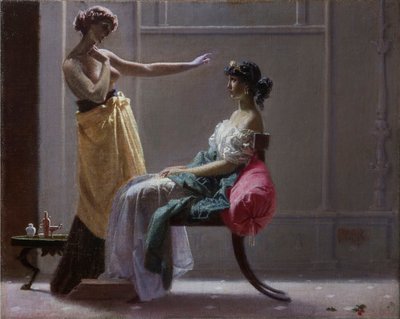 Venus befestigt den Gürtel für Juno von Andrea the Elder Appiani