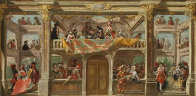 Ein Maskenball in Böhmen, ca. 1748 von Andreas Altomonte