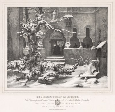 Kirchhof mit Schnee von Andreas Borum
