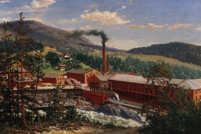 Embretsfoss-Fabrik von Andreas Disen