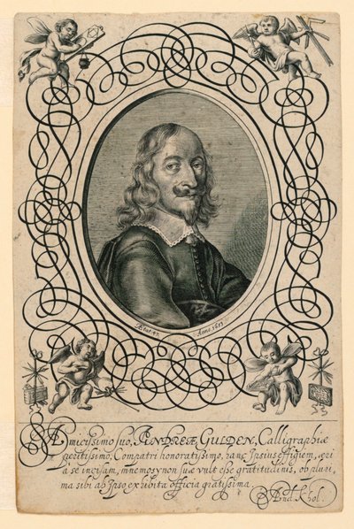 Porträt des Kalligraphen Andreas Gulden von Andreas Kohl