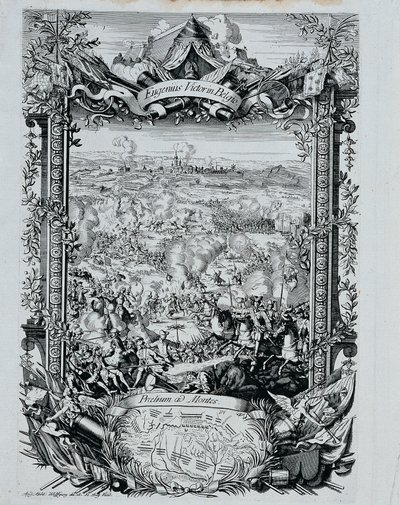Der Sieg des Prinzen Eugen Franz von Savoyen in Belgien von Andreas Matthias Wolffgang