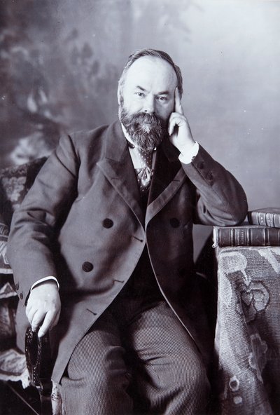 Pyotr Shchukin, russischer Kunstsammler, ca. 1890-1900 von Andrei Osipovich Karelin
