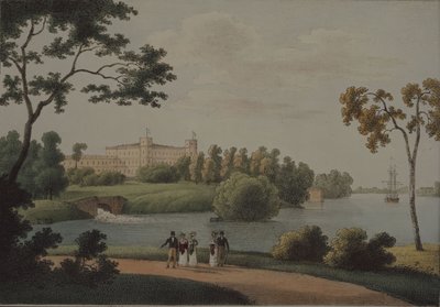 Ansicht des Hauptpalastes von Gattschina von Andrei Yefimovich Martynov