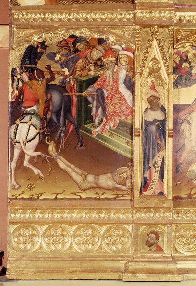 St. Georg Altarbild, Valencia, ca. 1420 von Andres Marcal de Sas