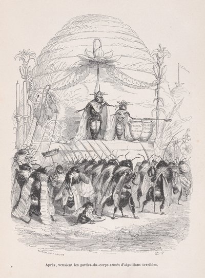 Danach kamen die Leibwächter mit schrecklichen Stacheln aus Szenen aus dem P..., ca. 1837-47 von Andrew Best Leloir