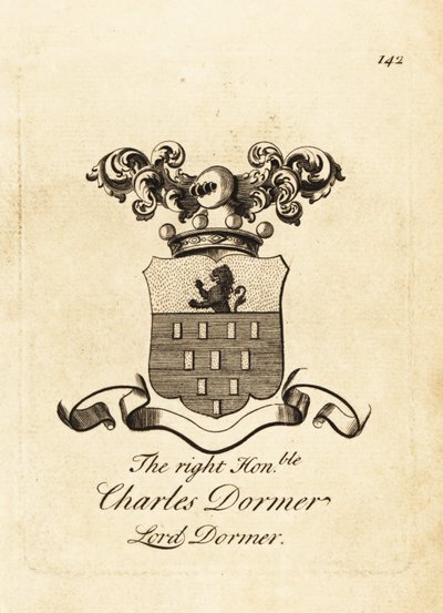 Wappen des hochverehrten Charles Dormer, Lord Dormer, 5. Baron Dormer von Andrew Johnston