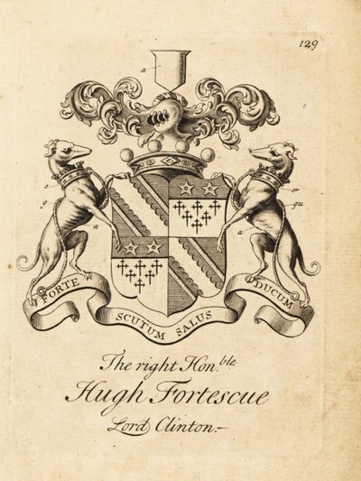 Wappen des hochverehrten Hugh Fortescue von Andrew Johnston