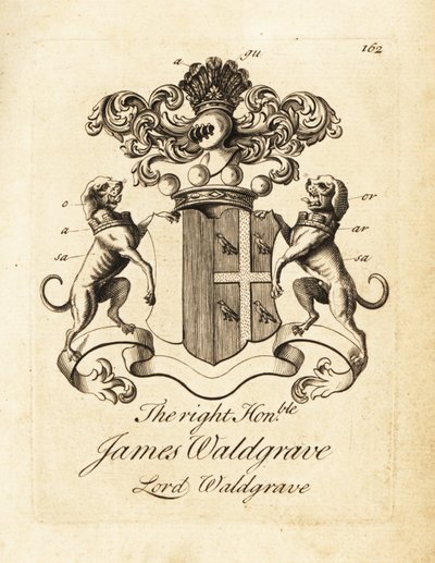 Wappen des hochverehrten James Waldgrave, Lord Waldgrave von Andrew Johnston