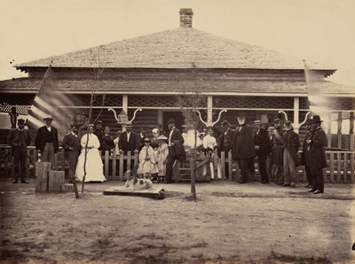 Tafel 11. General Grant und Gefolge bei Fort Sanders, 1869 von Andrew Joseph Russell