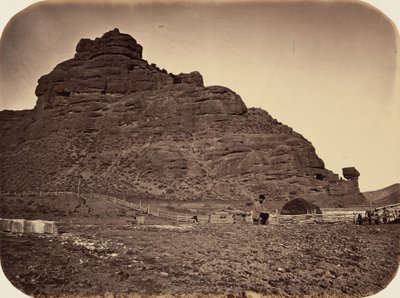 Tafel 34. Sentinel Rock, Weber Valley, 1869 von Andrew Joseph Russell