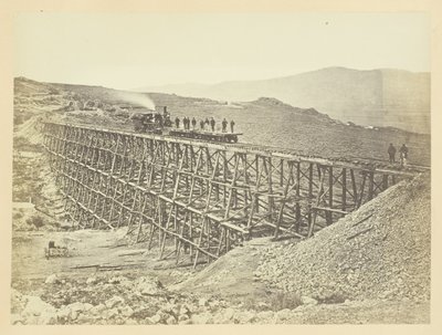 Gerüstbau, Promontroy Point, Salt Lake Valley von Andrew Joseph Russell