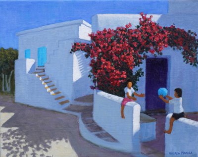 Ballspiel, Samos, Griechenland, 2022 von Andrew Macara