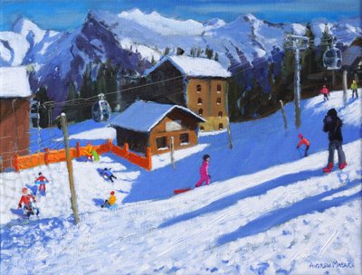 Die Eisbahn, Samoens, Frankreich, 2022 von Andrew Macara