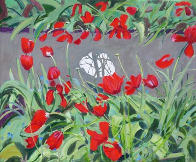 Tulpen und Reflexion von Andrew Macara