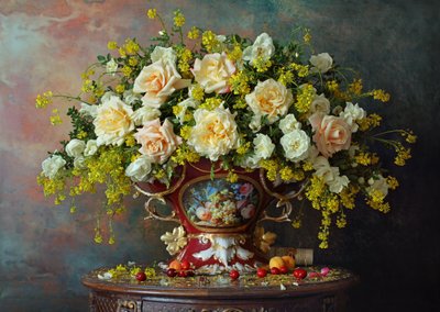 Stillleben mit Rosen von Andrey Morozov