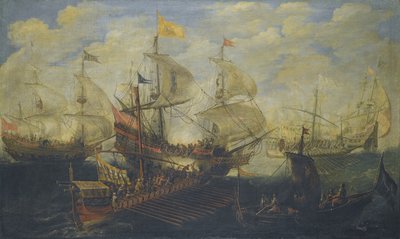 Die Schlacht von Lepanto am 7. Oktober 1571 von Andries van Eertvelt