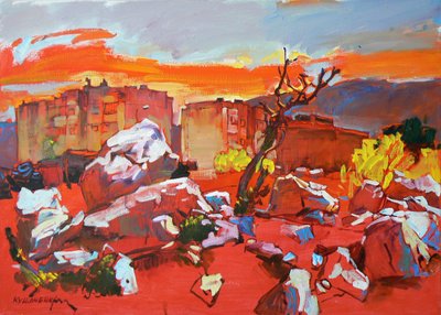 Berglandschaft von Andrii Kutsachenko