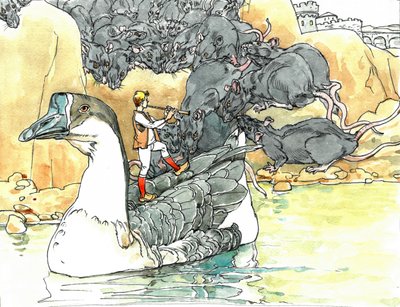 Reise der Gans des Rattenfängers von Andrii Kutsachenko