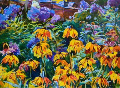 Lebendige Gartenblumen von Andrii Kutsachenko
