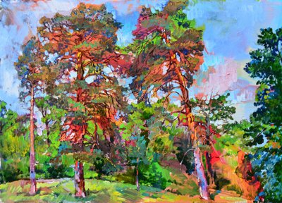 Lebendiger Kiefernwald von Andrii Kutsachenko