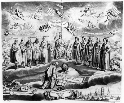 Firmamentum Sobiescianum oder Uranographia, von Johannes Hevelius (1611-87), graviert von Carolus de la Haye, veröffentlicht 1687 von Andrzej Stech
