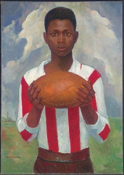 Porträt eines Rugbyspielers, ca. 1925 von Ángel Zárraga