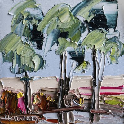 Texturierte Baumlandschaft von Angela Hawkey