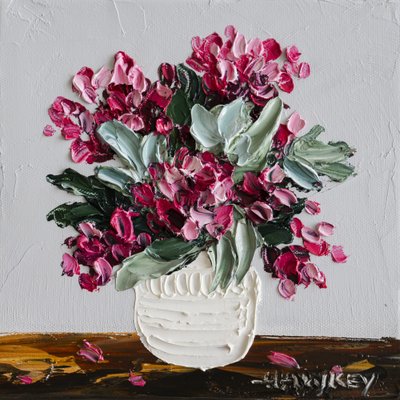 Lebhaftes rosa Bouquet von Angela Hawkey
