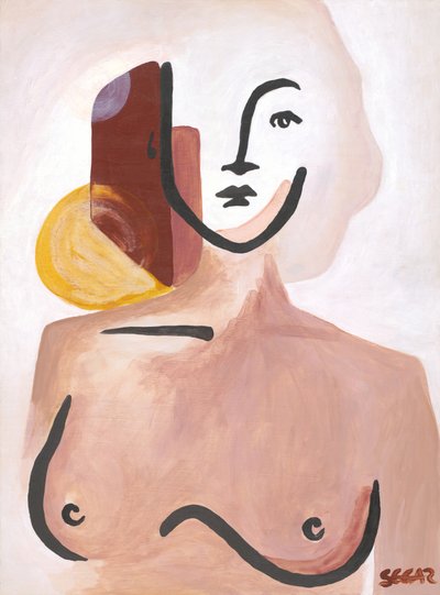 Serene abstrakte Frau von Angela Seear