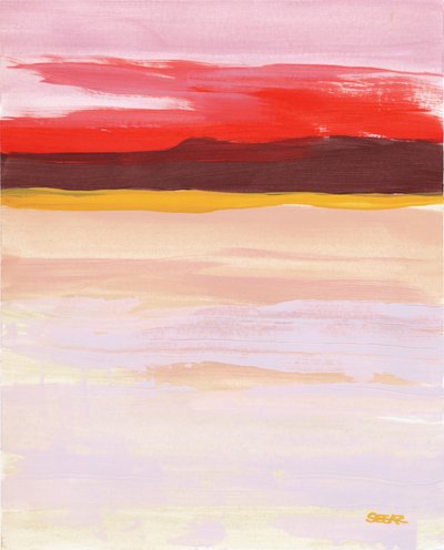 Lebendiger abstrakter Horizont von Angela Seear