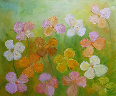 Bunte Frühlingsblüten von Angeles M. Pomata