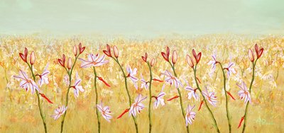 Goldene Feldblüten von Angeles M. Pomata