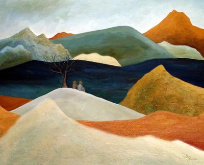 Serenes Bergpaar von Angeles M. Pomata