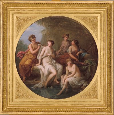 Diana und ihre Nymphen beim Baden von Angelica Kauffmann